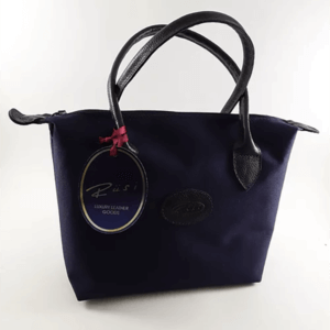 Small Leather and Material Bag